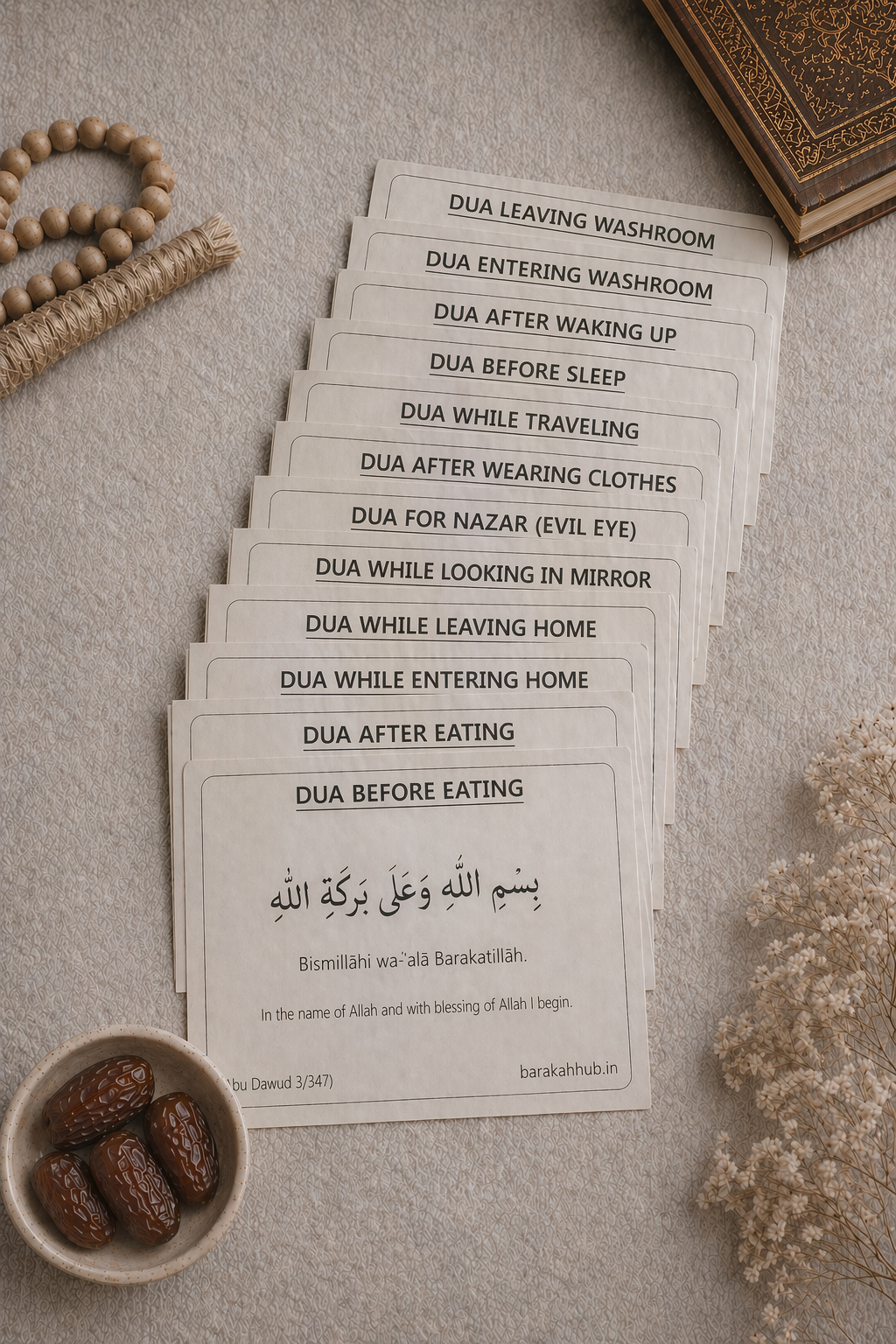 English Dua stickers (12) + Traeable Kit Combo (4books + pencile + eraser)